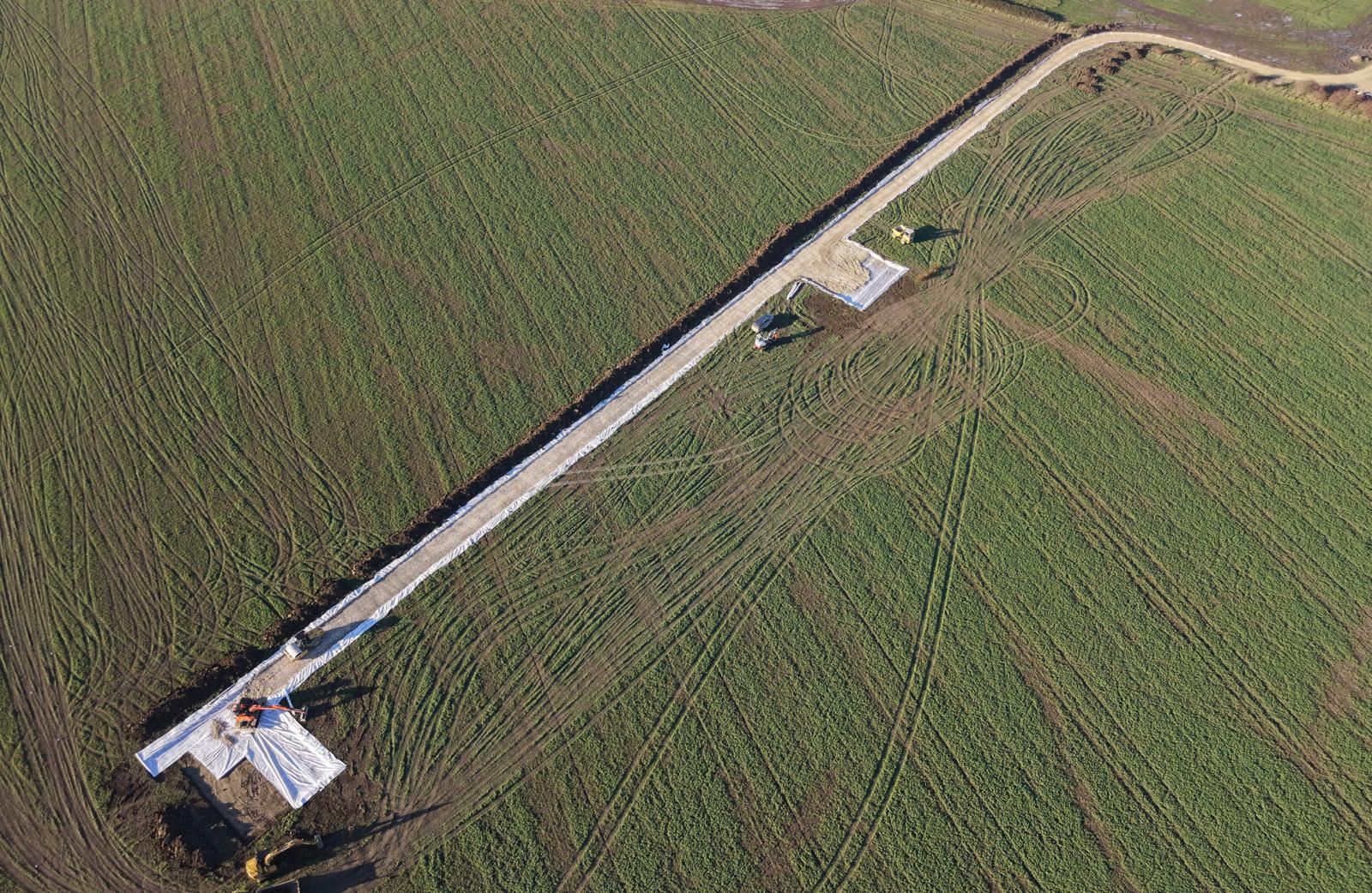 Aerial view of Land Wide UK project